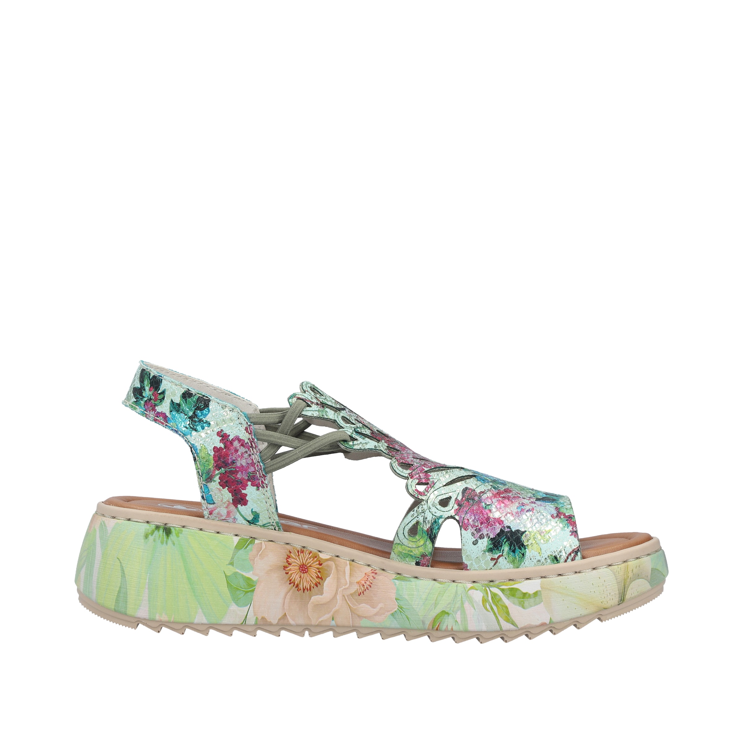 Sandales Rieker en mélange de couleurs