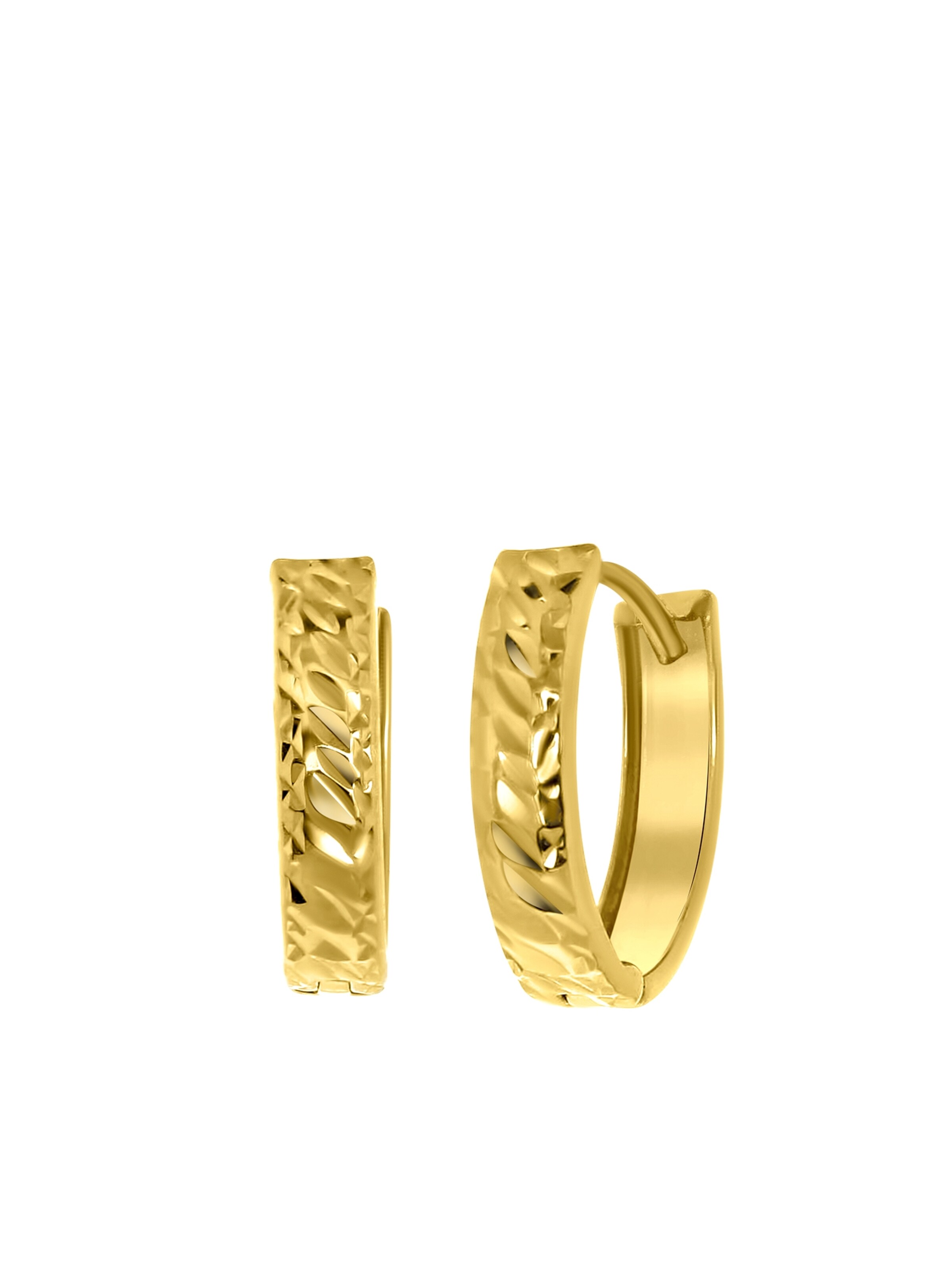 Lucardi Earrings in Gold: front