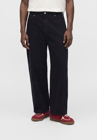 JACK & JONES Barrel Jeans 'JJIJOEY JJCREW' in Black: front