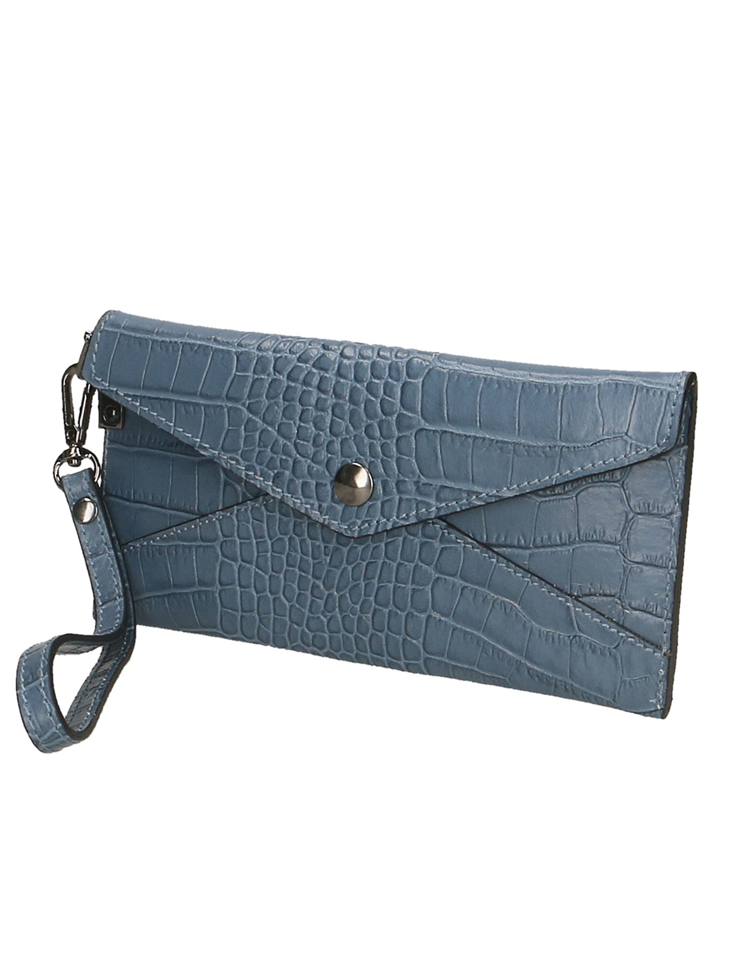 Pochette 'Borsetta Portafoglio Noemy Pelle Stampa Coccodrillo Made in Italy' di Gave Lux in rosa