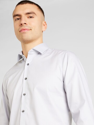 OLYMP - Slim Fit Camisa clássica em cinzento