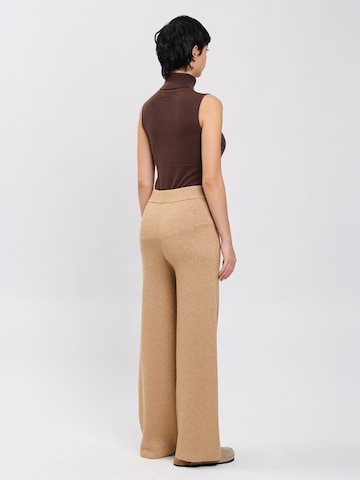 Influencer Wide Leg Hose in Beige