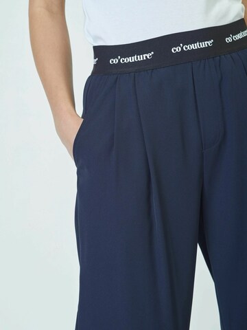 Wide Leg Pantalon 'Amina' co'couture en bleu