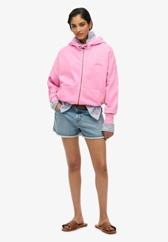 Superdry Sweatjacke in Pink