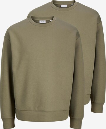 JACK & JONES Sweatshirt 'Barron' in Green: front