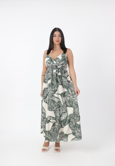 Abito estivo Elara di colore beige chiaro / abete, Visualizzazione prodotti