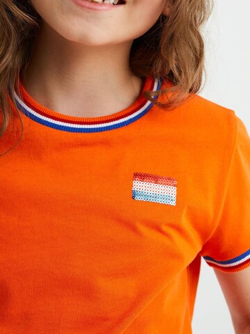 T-Shirt WE Fashion en orange