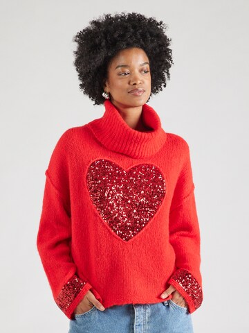 Grace Pullover 'Pulli' in Rot: Vorderseite