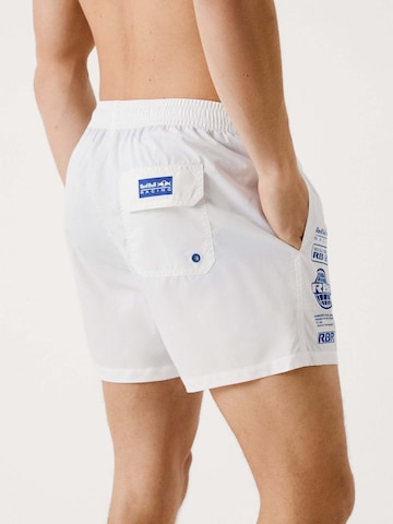 Red Bull Racing x Pepe Jeans Zwemshorts 'Motor' in Wit