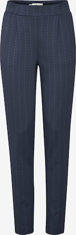 ICHI Bandplooibroek 'IHRuti' in Blauw: voorkant