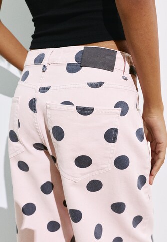 Barrel Jean Pull&Bear en rose