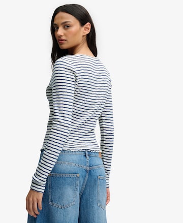 Superdry & Co Knit Cardigan 'Athletic Essential' in Blue