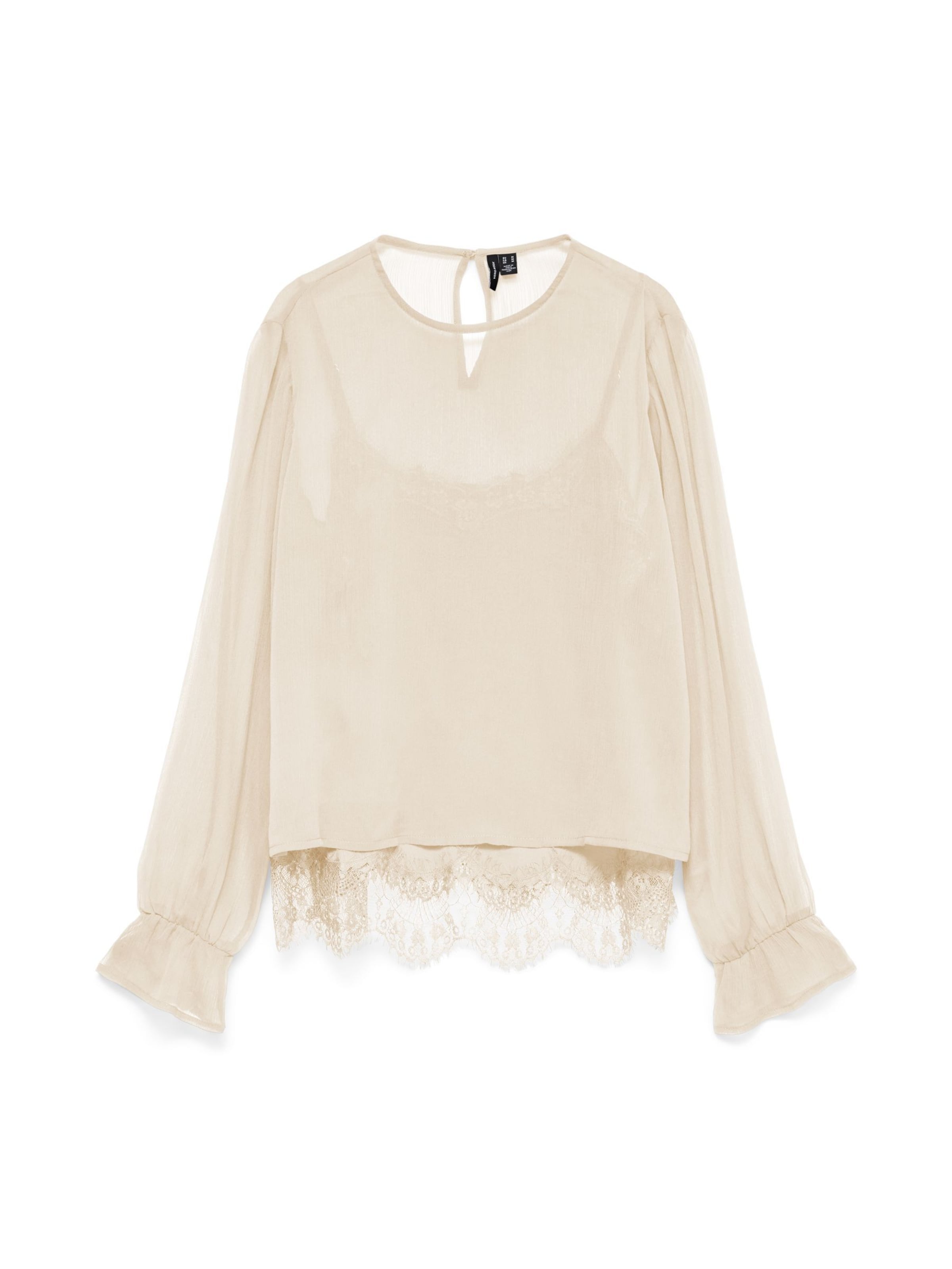 VERO MODA - Blusa 'VMLalie' en beige: frente