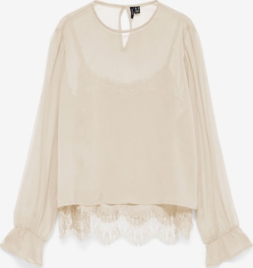 VERO MODA - Blusa 'VMLalie' en beige: frente