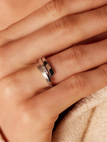 Lucardi Ring in Silver: front