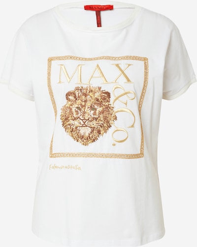 Tricou 'DREAM' MAX&Co. pe maro / auriu / verde / alb, Vizualizare produs