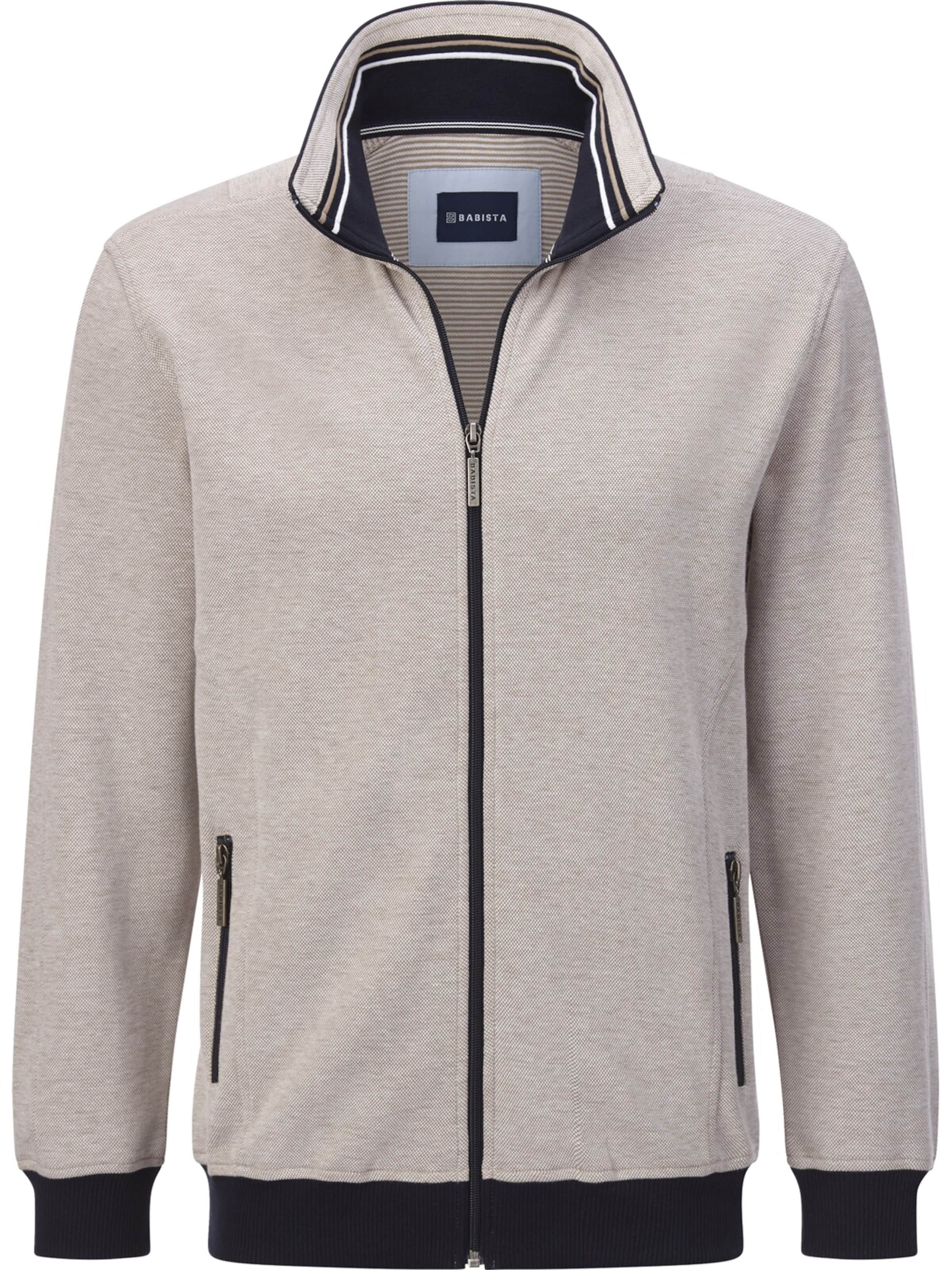 BABISTA Zip-Up Hoodie 'Noviella' in Beige: front