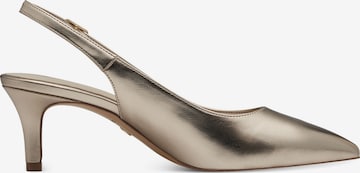 TAMARIS - Sapatos abertos atrás em ouro