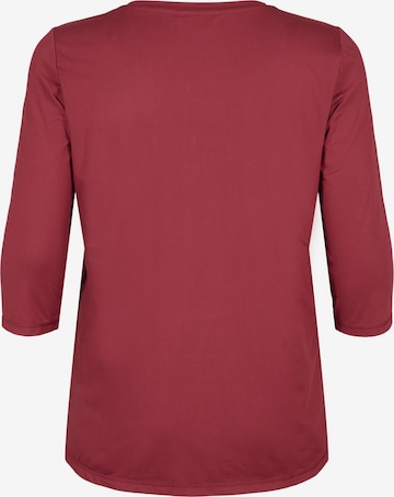 T-shirt 'ABASIC ONE' Active by Zizzi en rouge