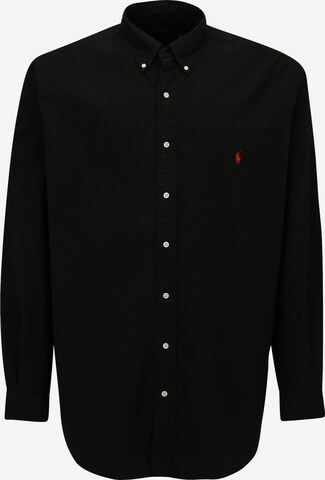 Polo Ralph Lauren Big & Tall - Ajuste regular Camisa en negro: frente