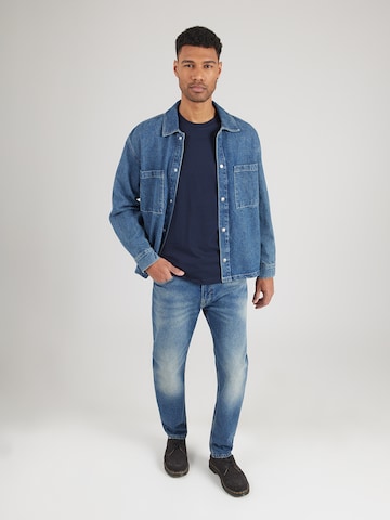 MUSTANG Paita 'Asheville' värissä sininen