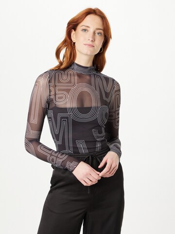 Moves - Camisa 'Filana' em preto: frente