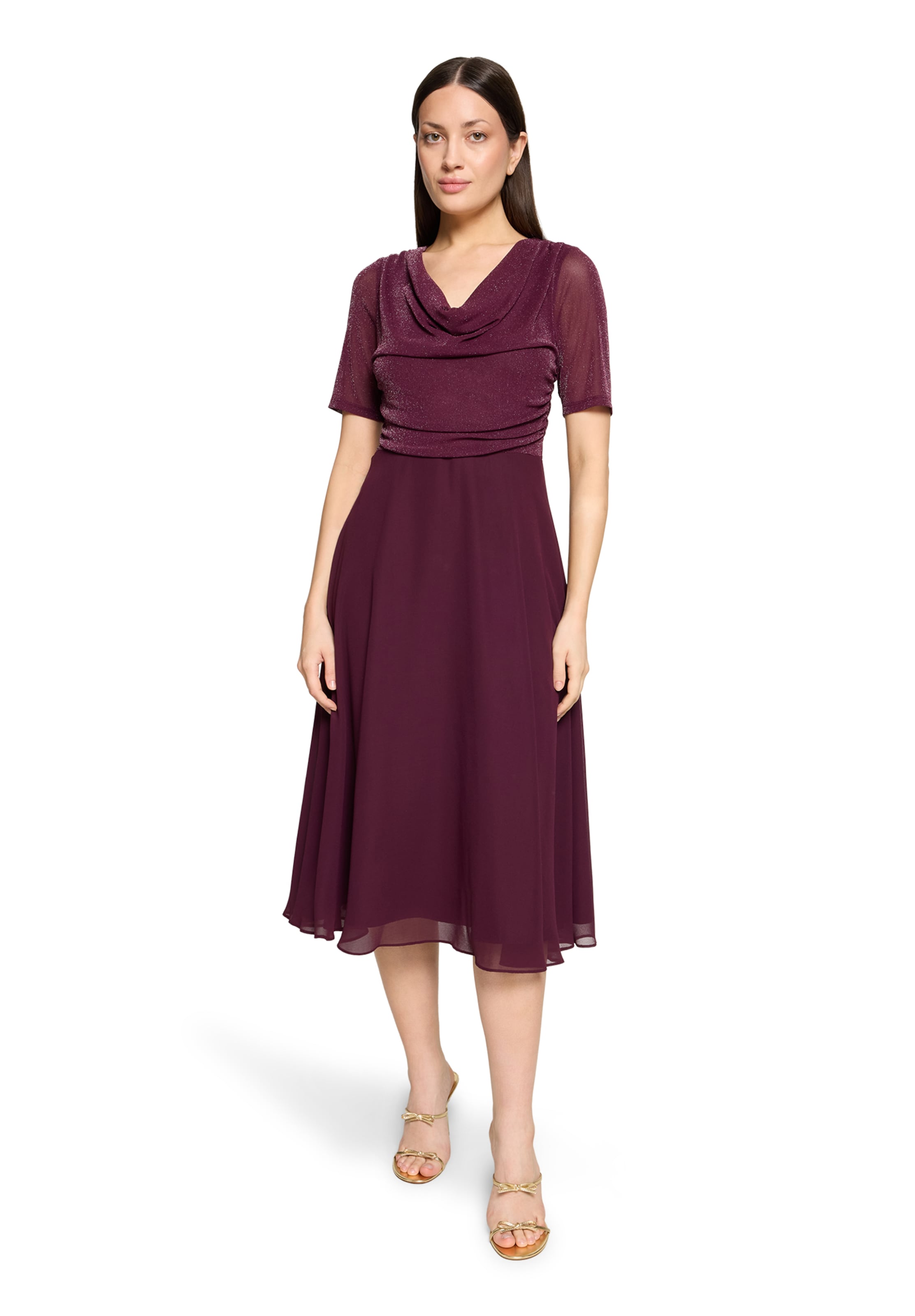 Vera Mont - Vestido de gala en rojo: frente