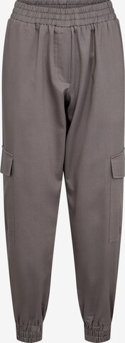 Soyaconcept Tapered Cargobroek 'AKILA' in Grijs: voorkant