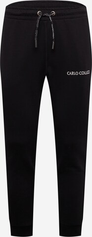 Tapered Pantaloni di Carlo Colucci in nero: frontale