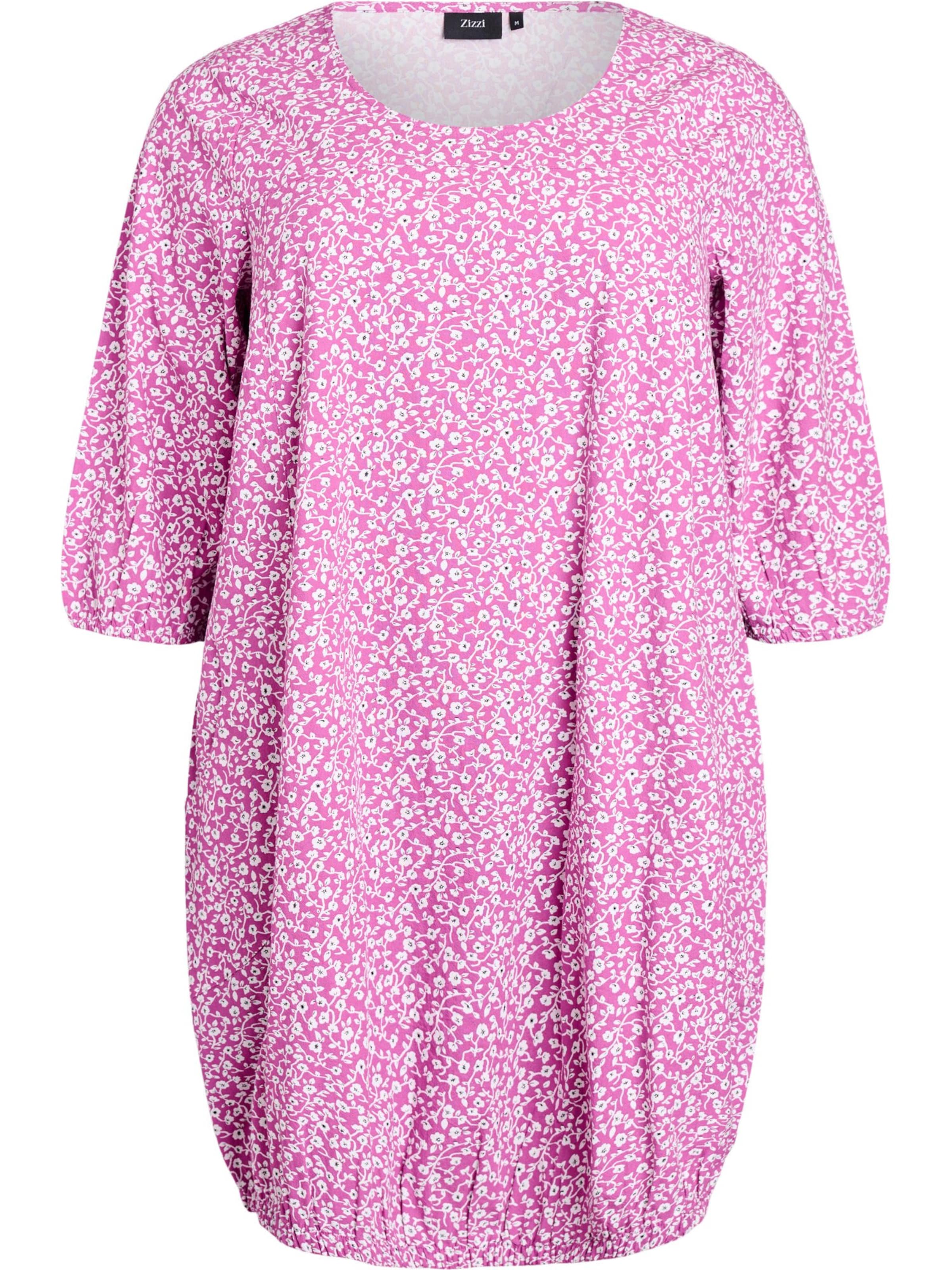 Zizzi Платье 'Jeasy' в Цвет орхидеи / Черный / Белый, Обзор товара