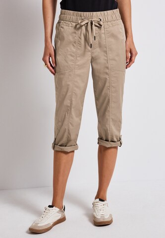 STREET ONE Slim fit Pants in Beige: front