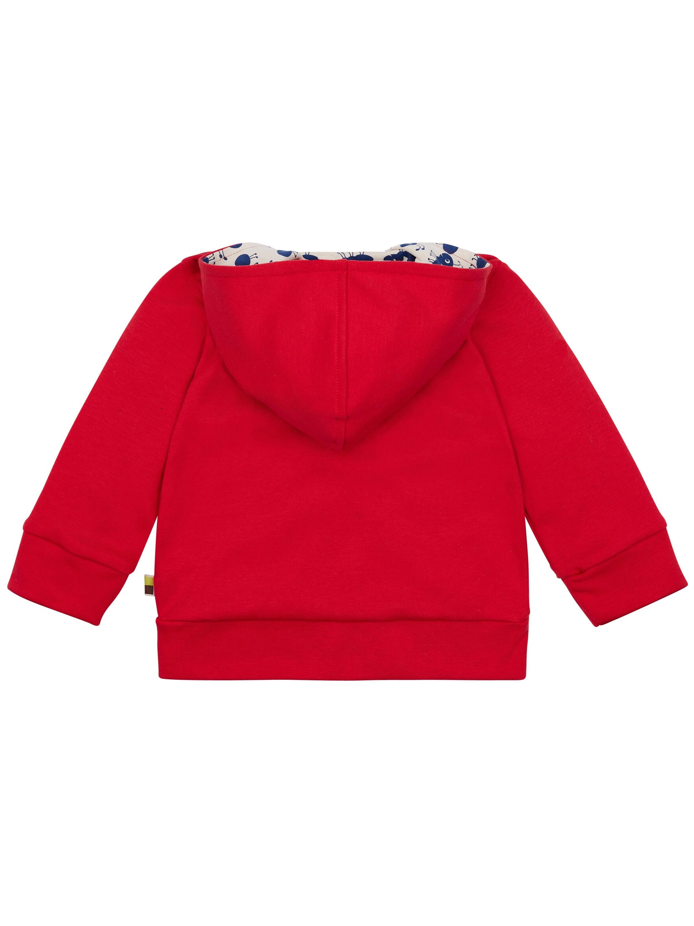 loud + proud Zip-Up Hoodie 'Interlock' in Red