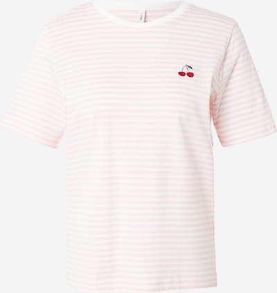 ONLY Majica 'ONLHAPPY' u roza / crvena / bijela, Pregled proizvoda