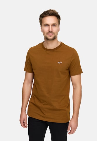 T-Shirt 'JFCayson' JEFF en marron : devant