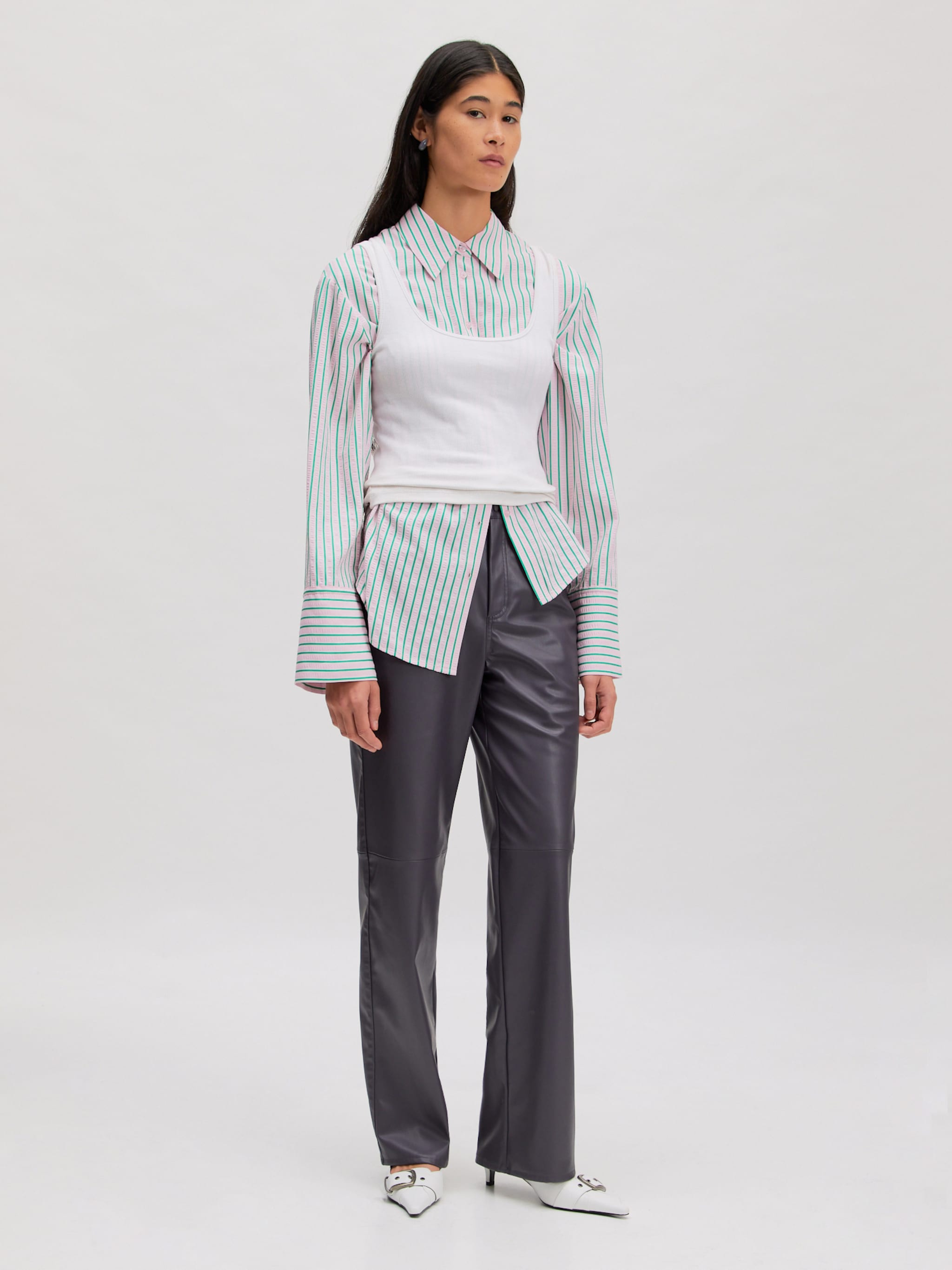 EDITED Nieuwigheden Broek 'Celina' Grijs