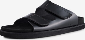 Shoe The Bear Mules in Black: front