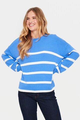 SAINT TROPEZ Pullover i blå: forside