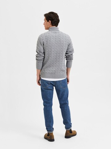 Pull-over 'SLHRYAN' SELECTED HOMME en gris
