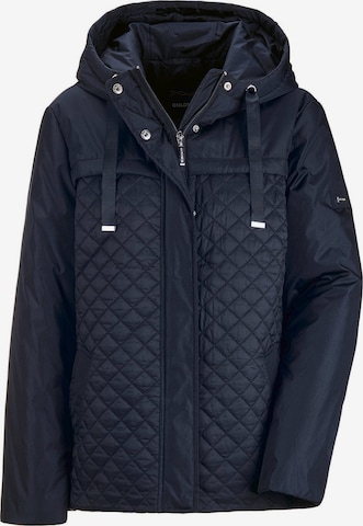 Goldner Jacke in Blau: Vorderseite