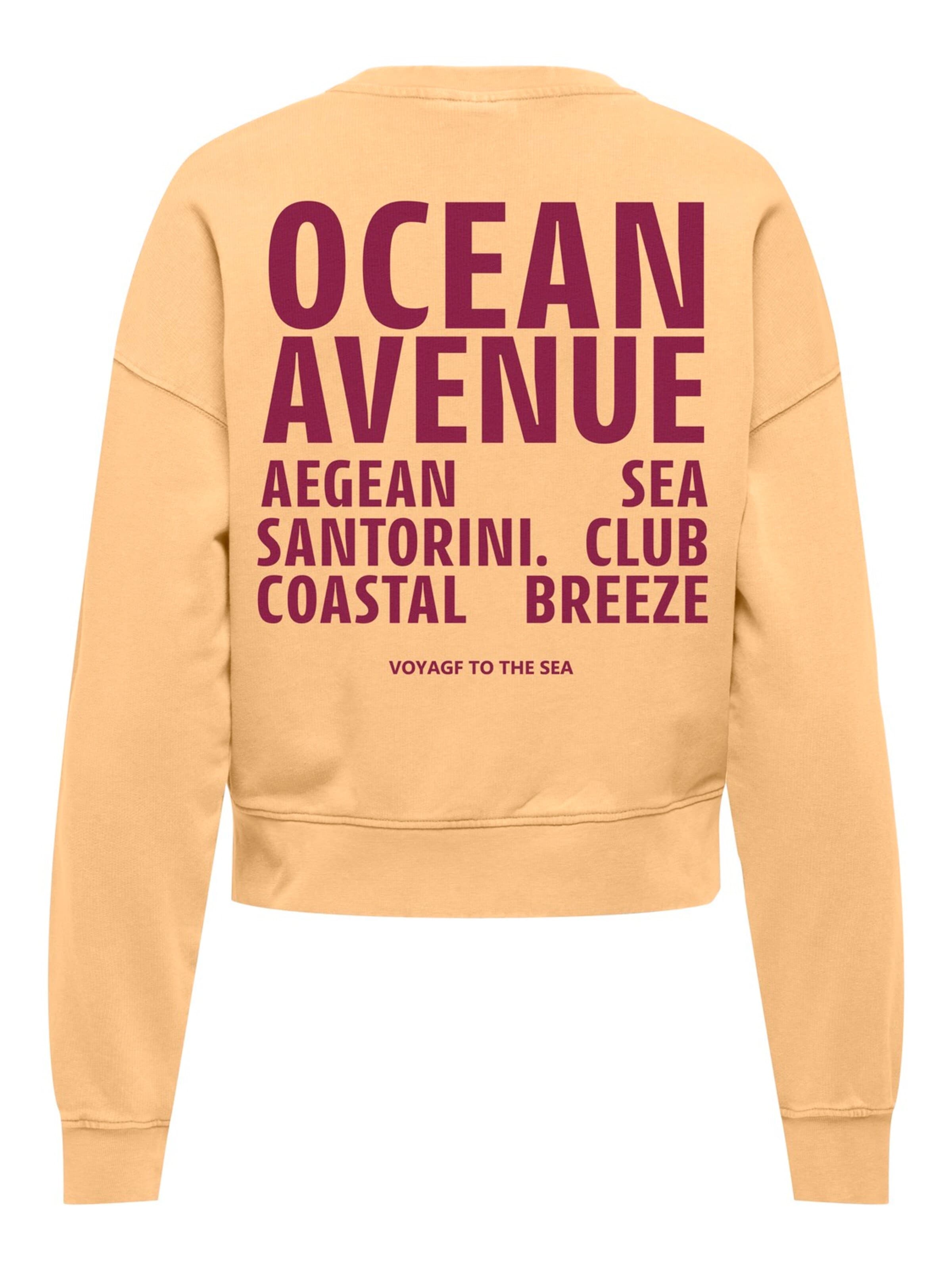 ONLY Sweatshirt 'Tabba' in Oranje