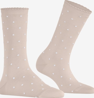 FALKE Socks 'Spike Dot' in Beige: front