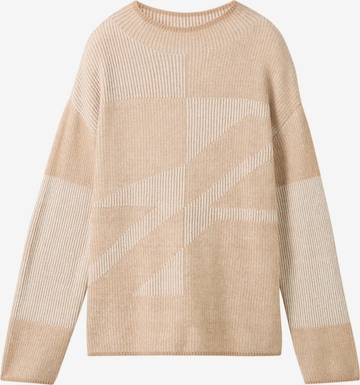TOM TAILOR Sweater in Beige: front