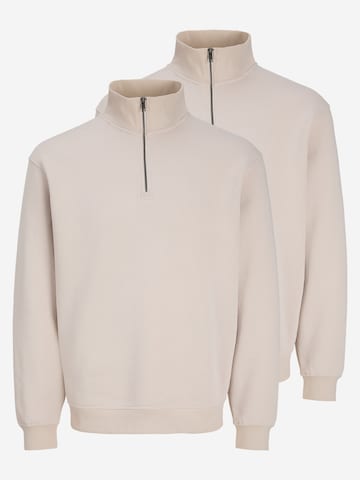 JACK & JONES Sweatshirt 'Bradley' in Beige: voorkant