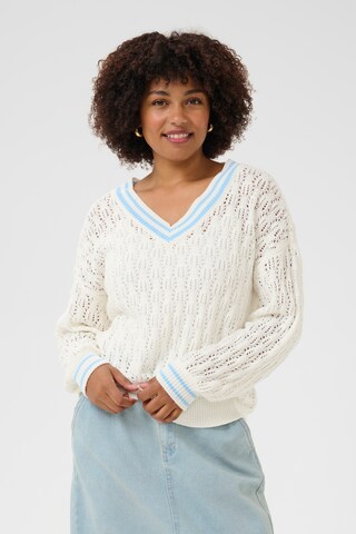 Pull-over 'CRPreps' Cream en blanc : devant