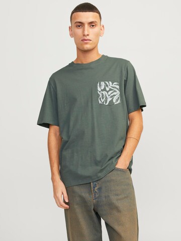 Tricou 'Lafeyette' de la JACK & JONES pe verde: față