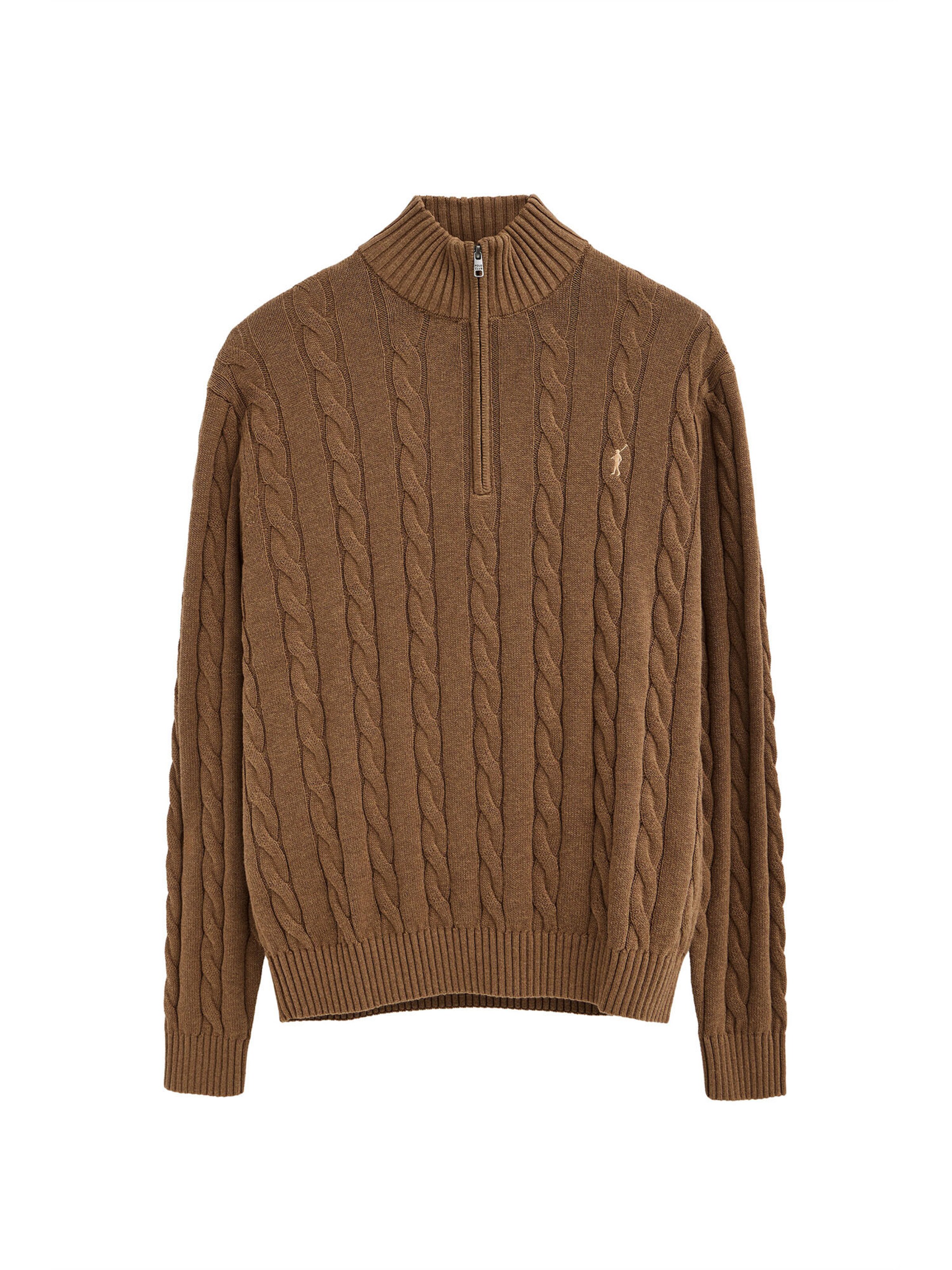 Polo Club Pullover 'RIGBY' in Braun: Vorderseite