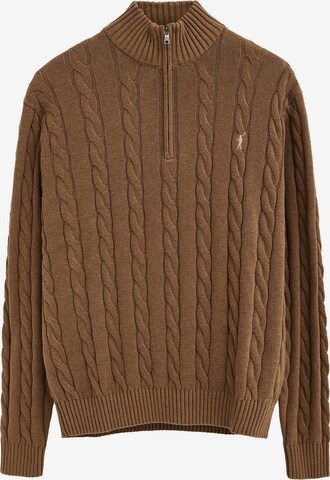 Polo Club Pullover 'RIGBY' in Braun: Vorderseite