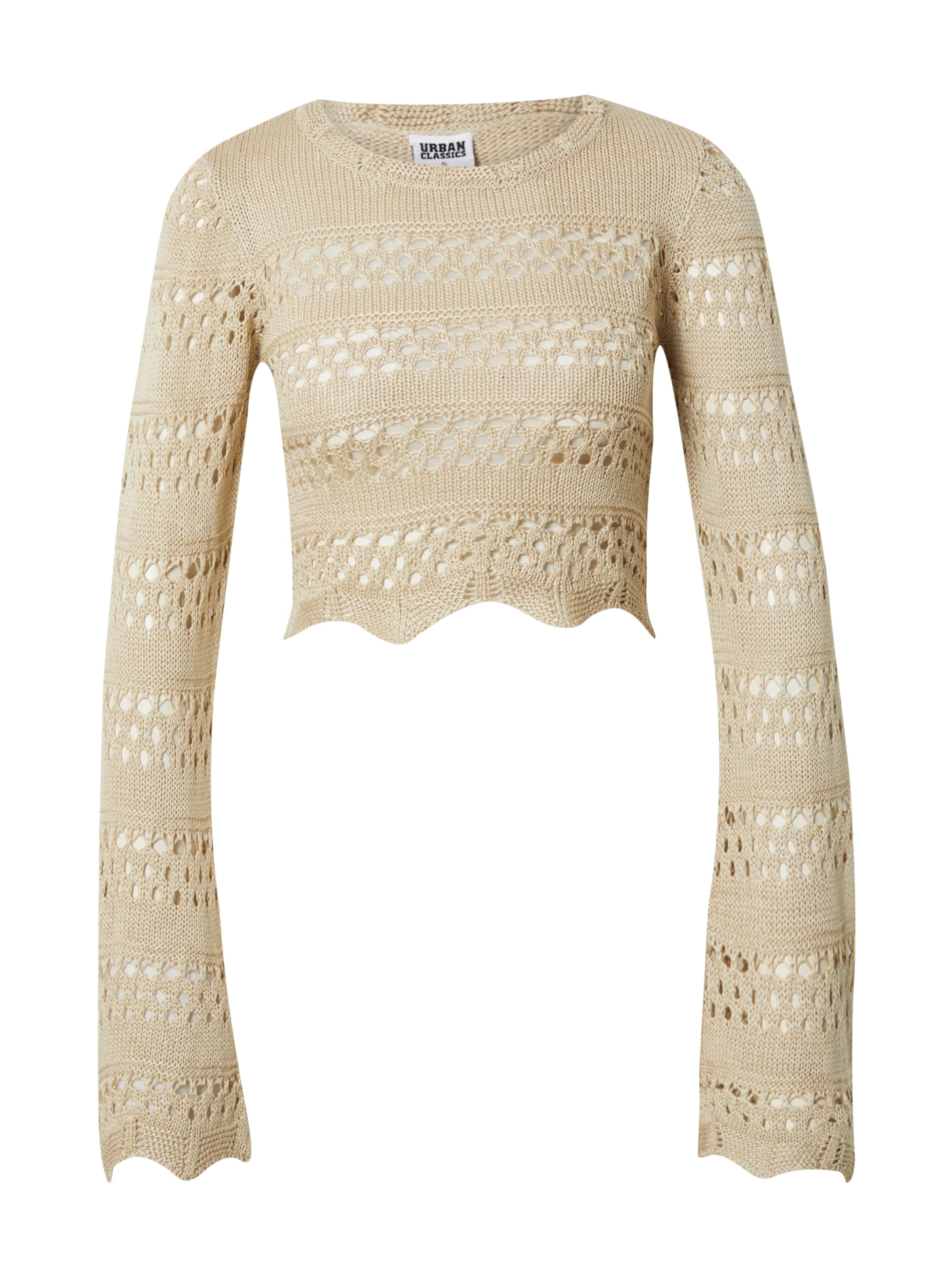 Pulover de la Urban Classics pe bej: față