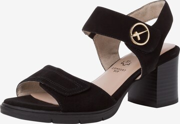 TAMARIS Sandals in Black: front