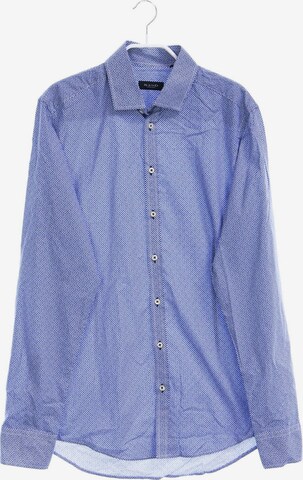 SAND COPENHAGEN Button Up Shirt in M-L in Blue: front